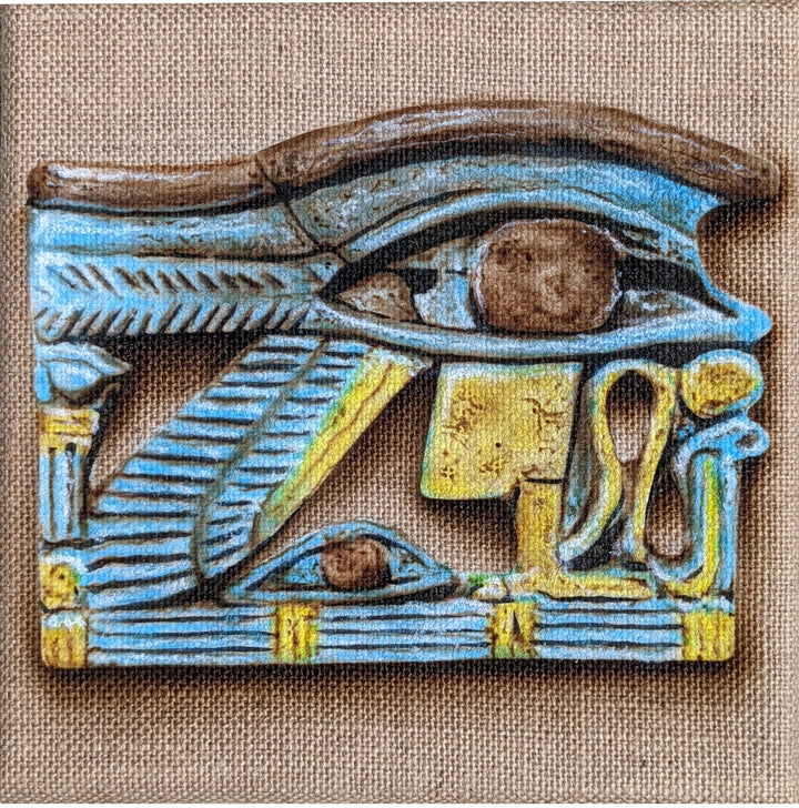 Egypt Trio - Pharaoh Akhenaten, All Seeing Eye, Giza Pyramids